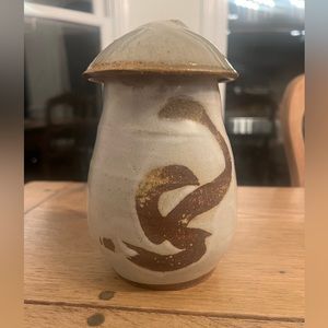 vintage pottery jar